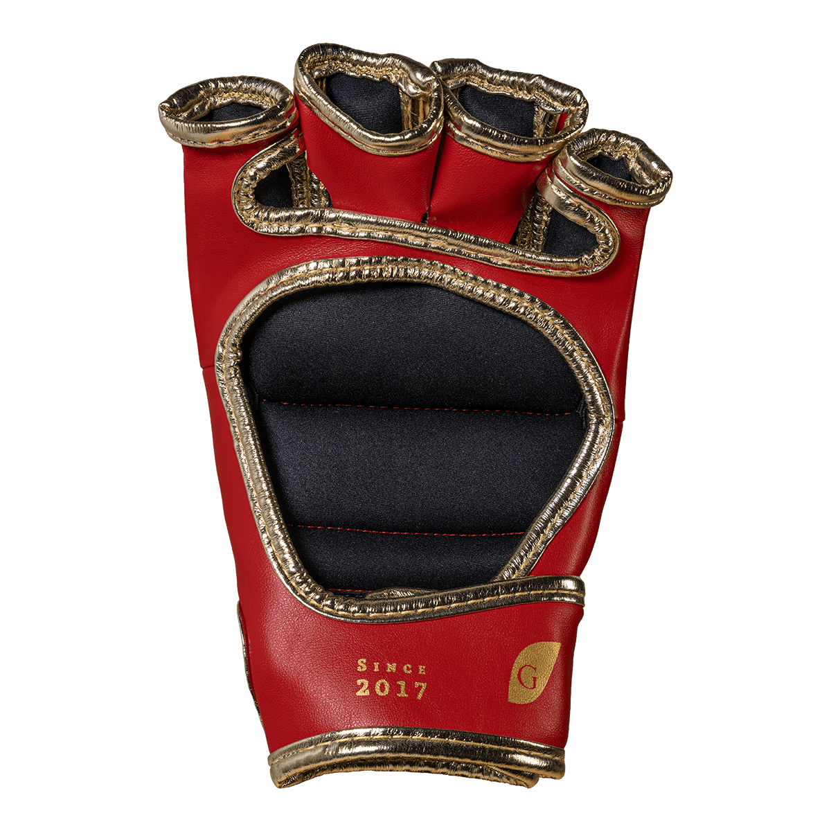Luva de MMA Olimpo Esportes - Vermelho Com Dourado - Olimpo