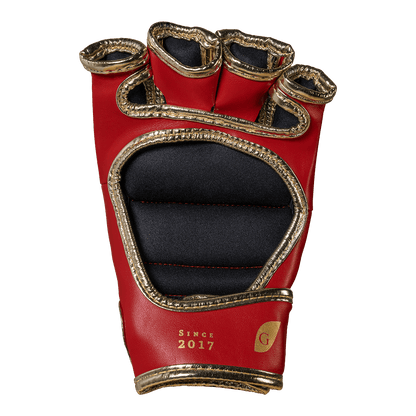 Luva de MMA Olimpo Esportes - Vermelho Com Dourado - Olimpo