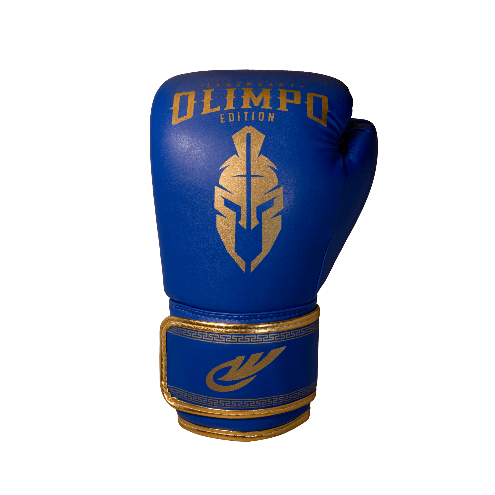 Luva de Muay Thai e Boxe Legendary Edition - Azul Com Dourado - Olimpo