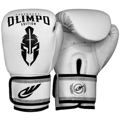 Luva de Boxe e Muay Thai Legendary Edition – Branco com Preto – Olimpo