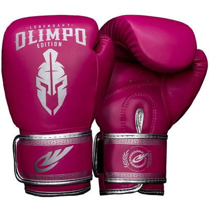 Luva de Boxe e Muay Thai Legendary Edition – Rosa com Prata – Olimpo