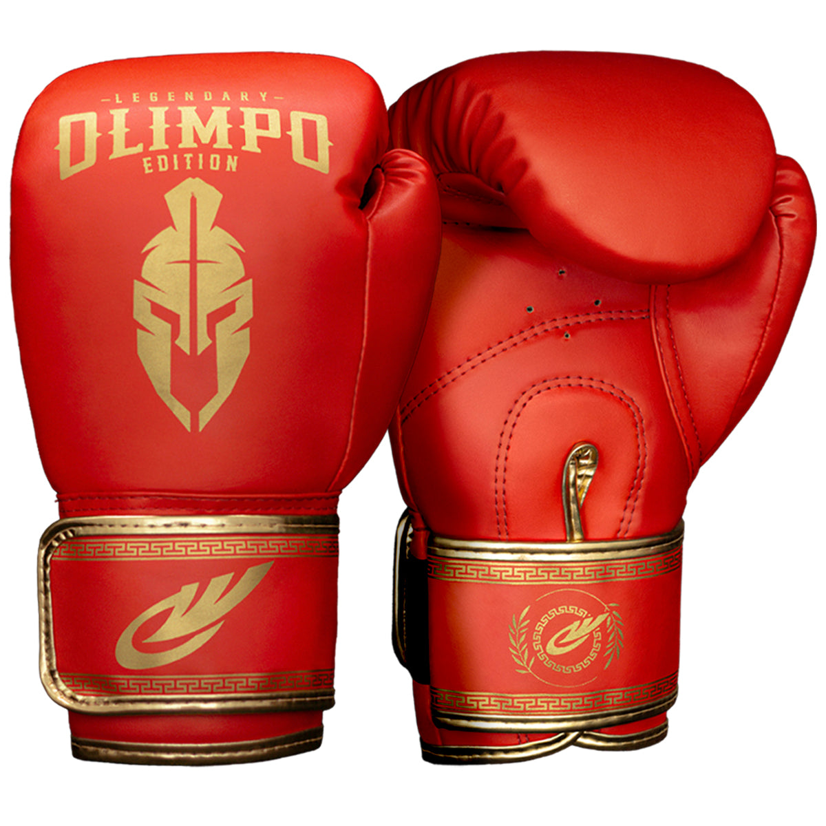 Luva de Boxe e Muay Thai Legendary Edition – Vermelho com Dourado – Olimpo