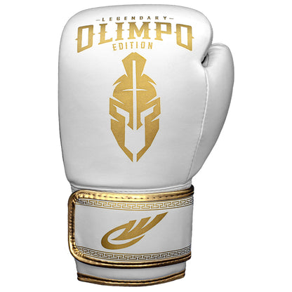 Luva de Boxe e Muay Thai Legendary Edition – Branco com Dourado – Olimpo (foto 2)