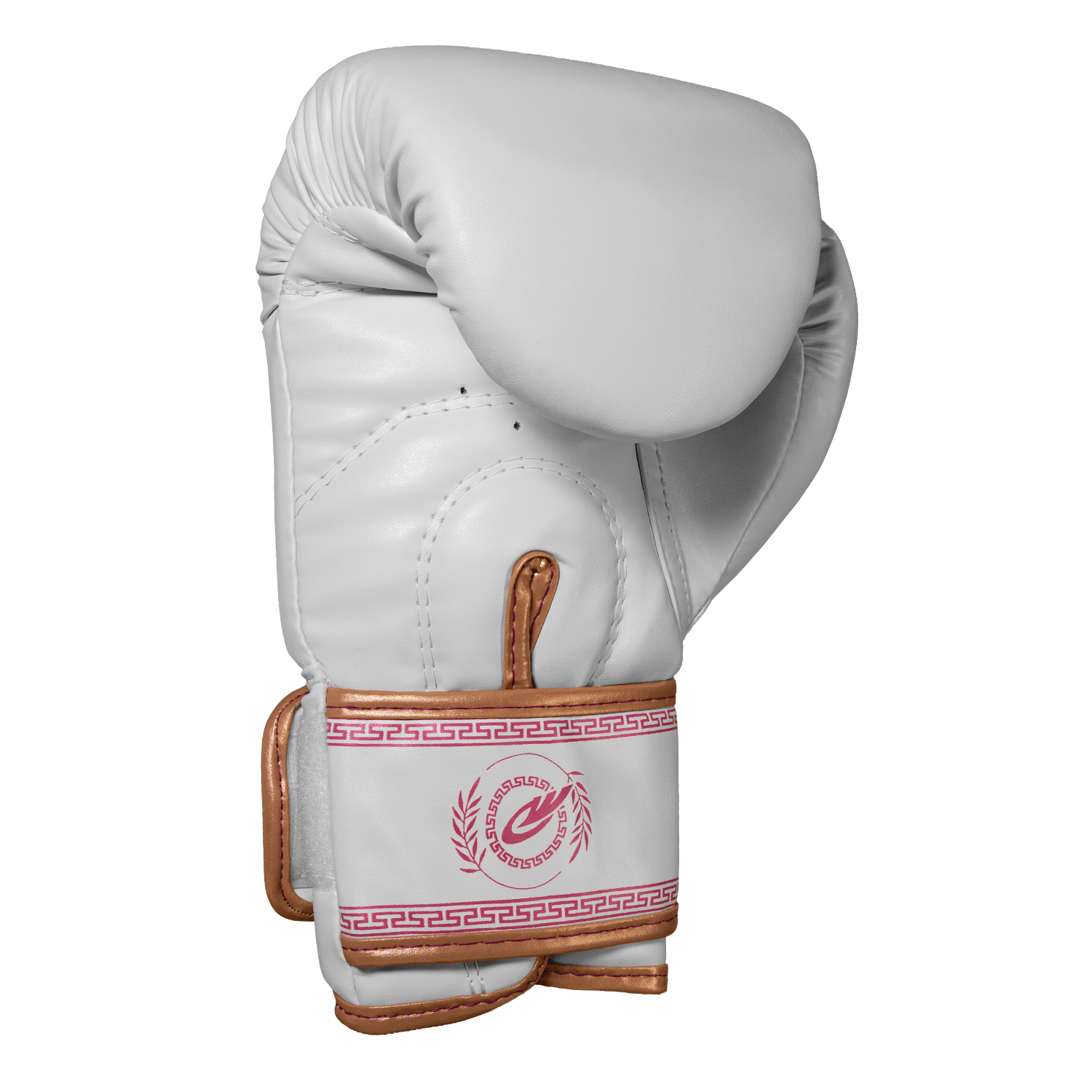 Luva de Muay Thai Legendary - Branco e Rosa - Olimpo