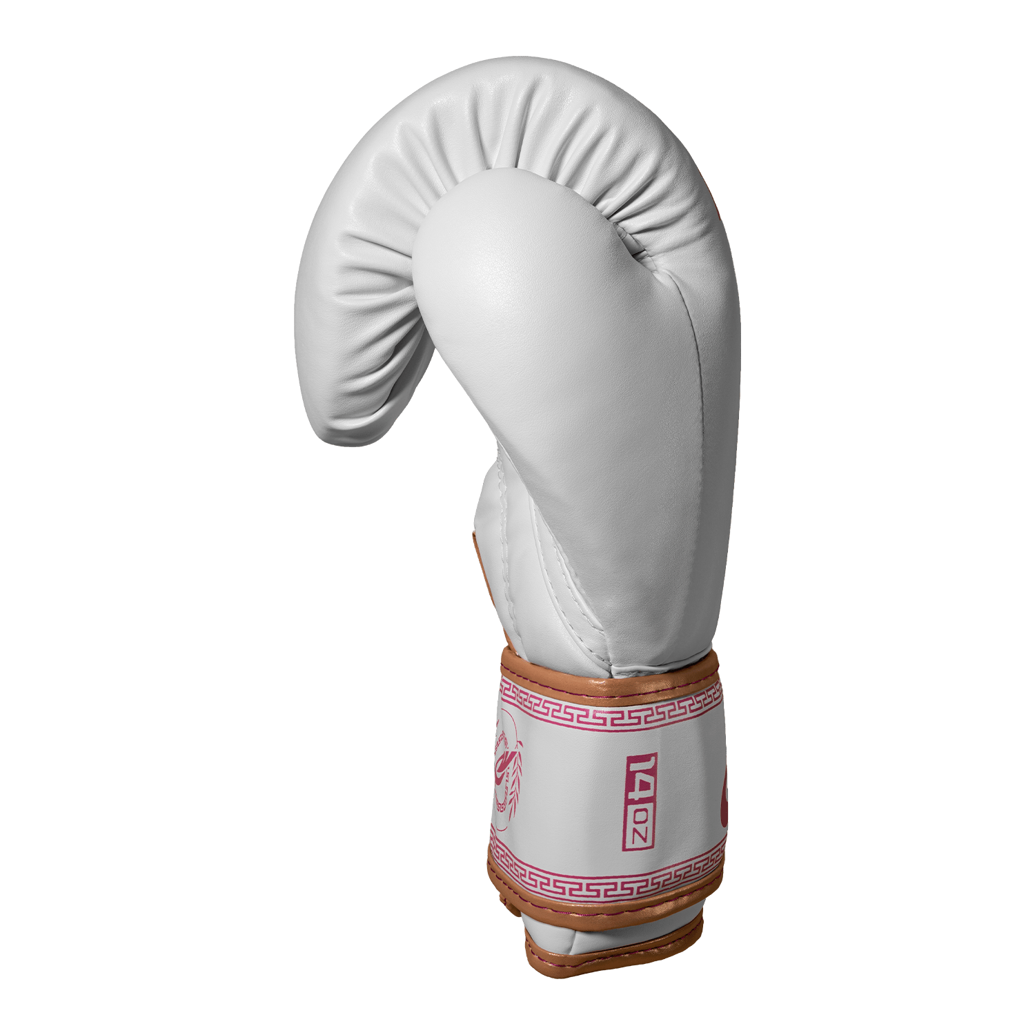 Luva de Muay Thai Legendary - Branco e Rosa - Olimpo