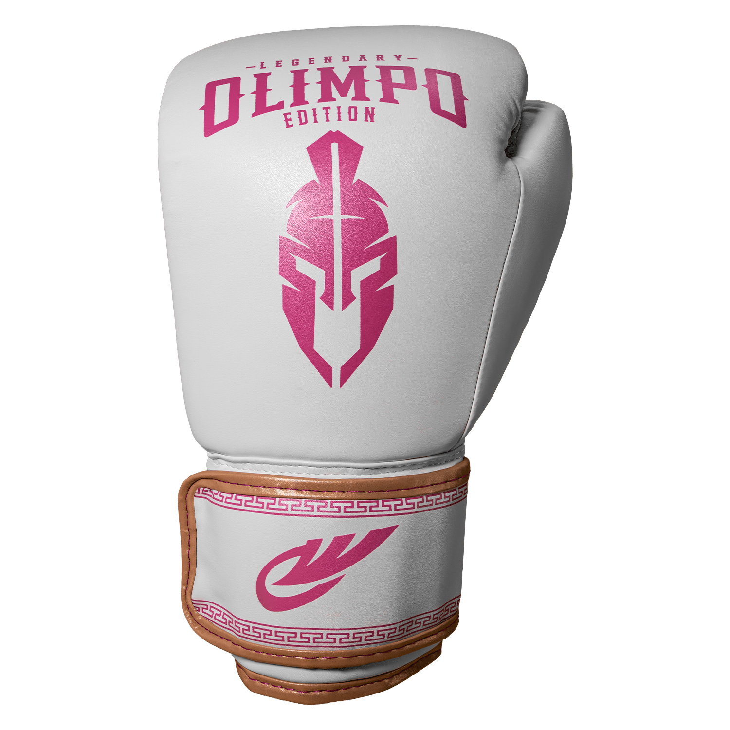 Luva de Muay Thai Legendary - Branco e Rosa - Olimpo