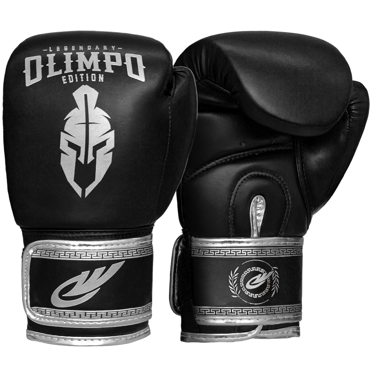 Luva de Boxe e Muay Thai Legendary Edition – Preto com Prata – Olimpo