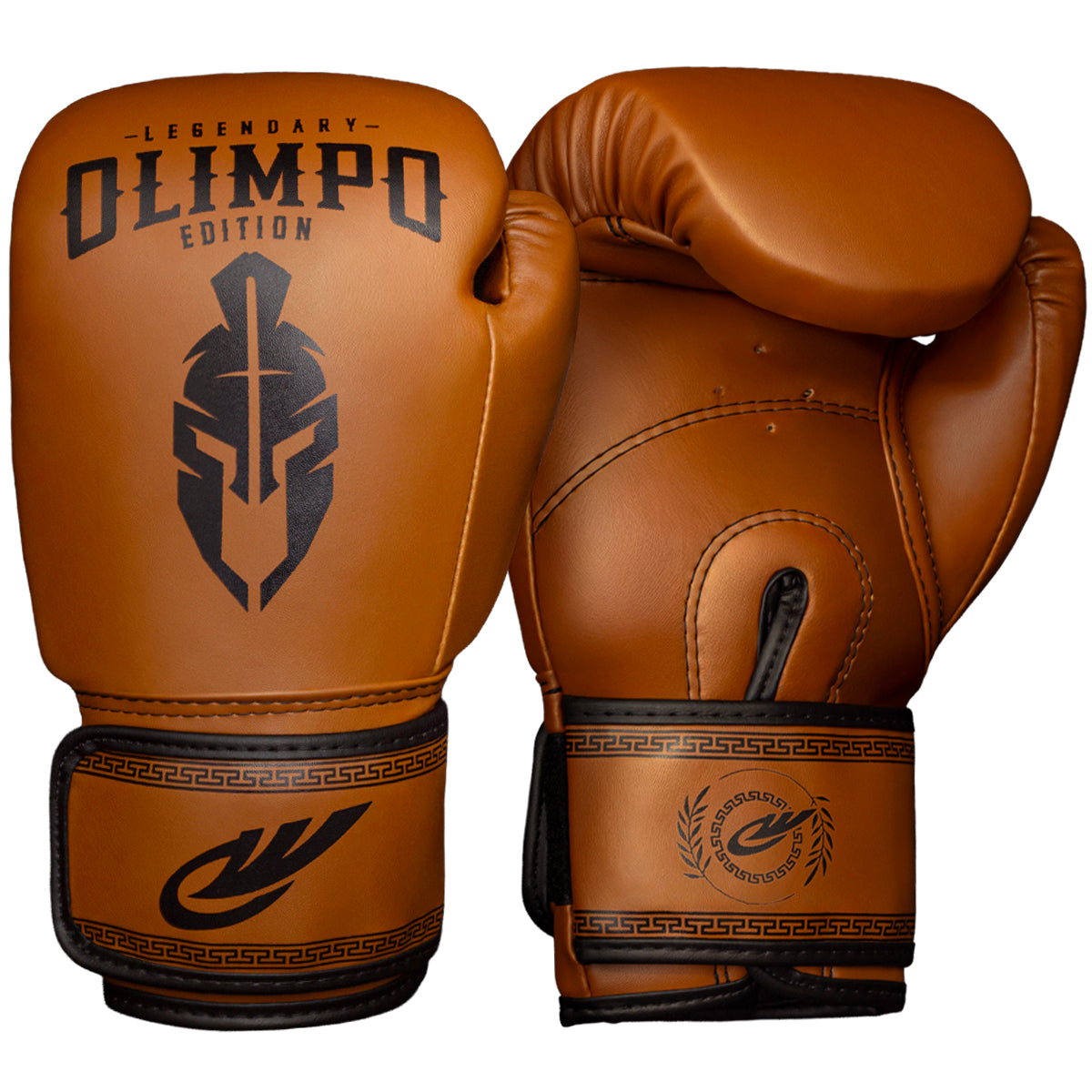 Kit Completo de Muay Thai Legendary Edition – Marrom com Preto – Olimpo (luva, foto 1)