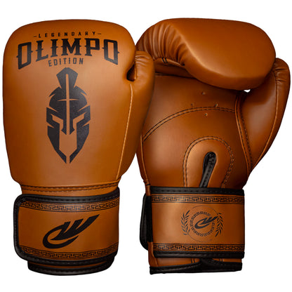 Luva de Boxe e Muay Thai Legendary Edition – Marrom com Preto – Olimpo