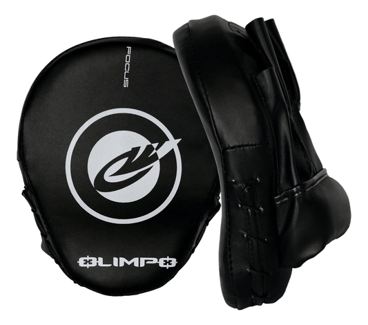 Manopla de Foco Olimpo Preto e Branco para treino de Boxe