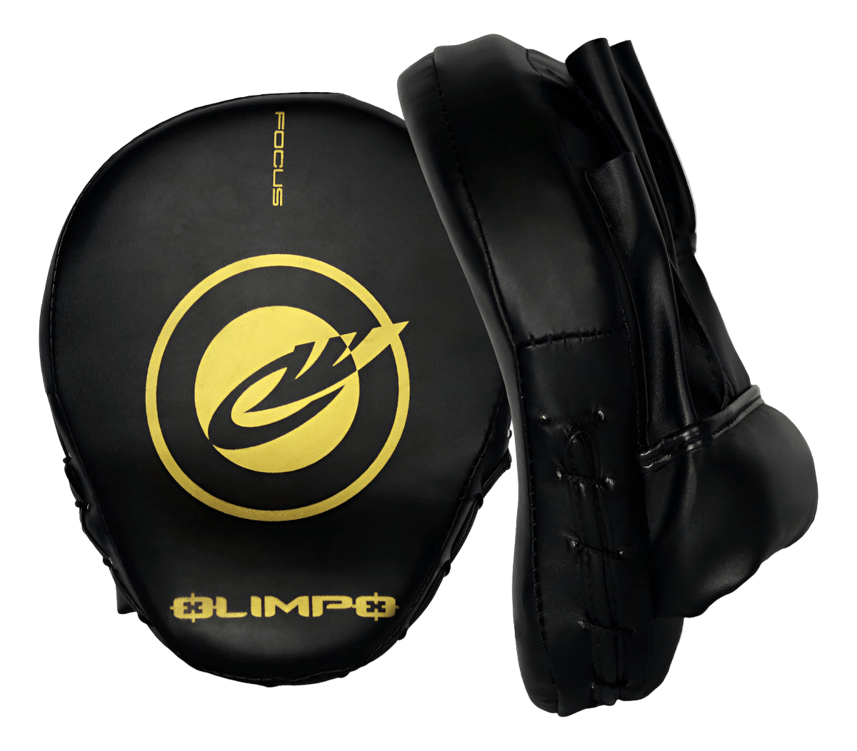 Manopla de Foco Olimpo Preto e Dourado para treino de Boxe