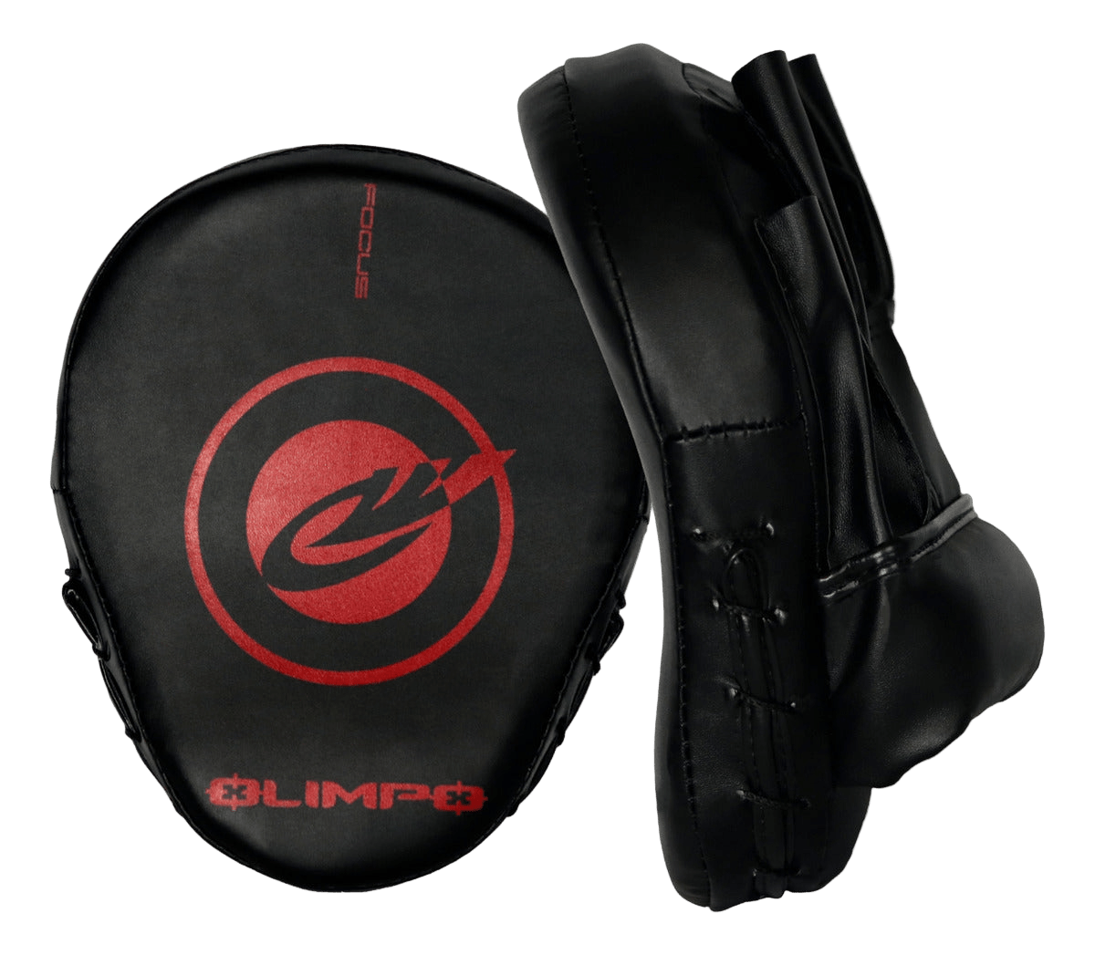 Manopla de Foco Olimpo Preto e Vermelho para treino de Boxe
