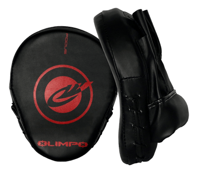 Manopla de Foco Olimpo Preto e Vermelho para treino de Boxe