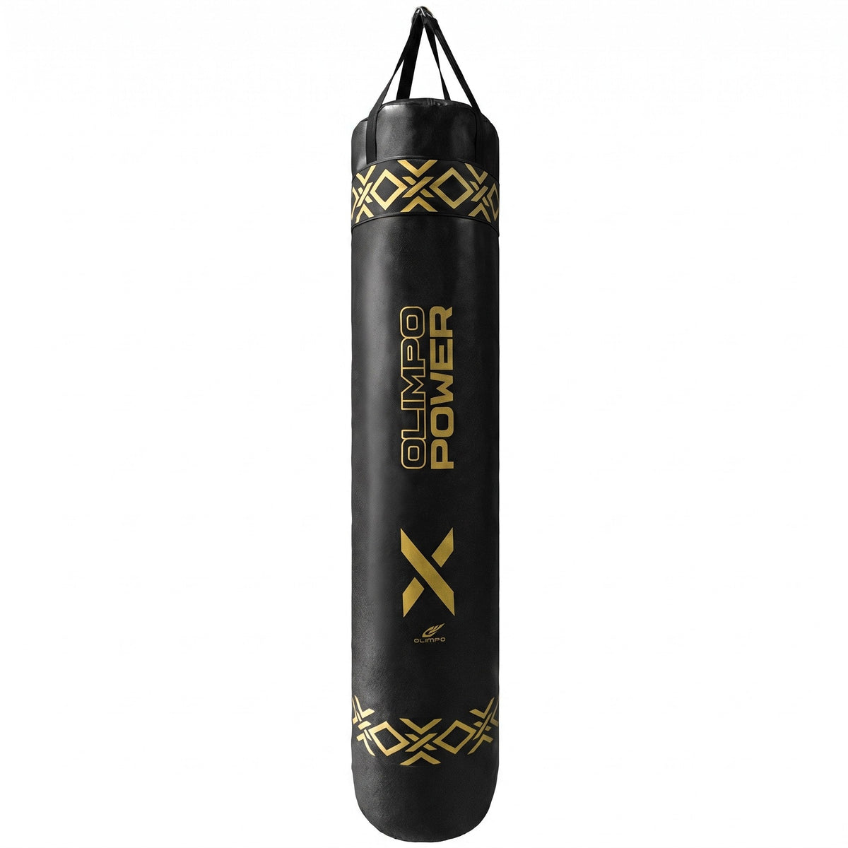 Saco de Pancada Power-X – Preto com Dourado – Olimpo