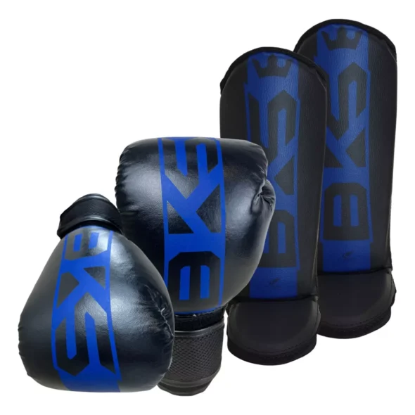 Kit Muay Thai Boxe Luva Caneleira Bolsa Band. Bucal Feminino