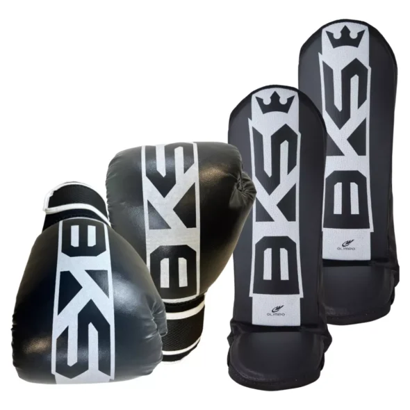 Kit Muay Thai Boxe Luva Caneleira Bolsa Band. Bucal Feminino